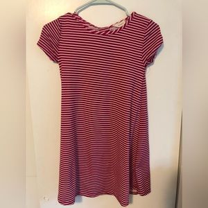 Btween dress red and white